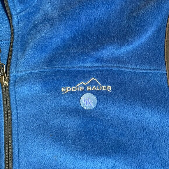 Eddie Bauer UK Kentucky Wildcats Fleece Vest XL Royal Blue - Picture 3 of 8